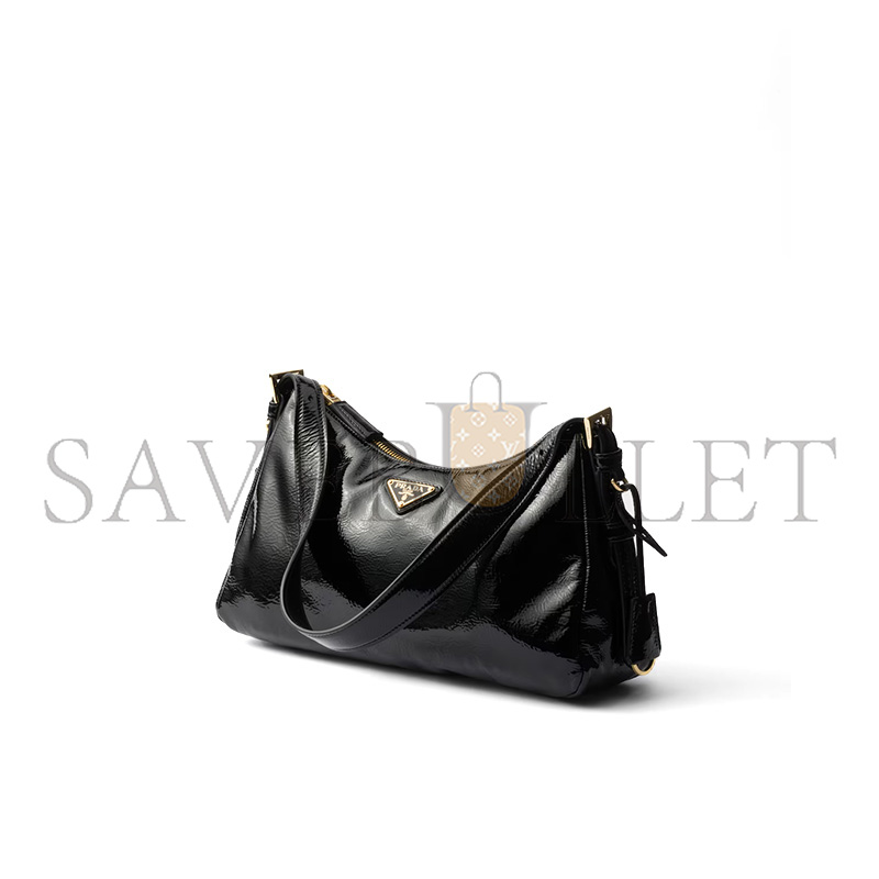 PRADA AIMÉE MEDIUM NAPLAK LEATHER SHOULDER BAG 1BC229 (31*18*10cm)
